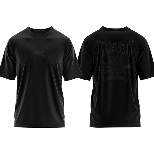 Martian University Oversized Black on Black